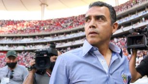 Ricardo Cadena previo a un partido de Chivas