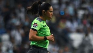 Karen Díaz, en un juego de la Liga MX