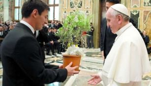 Lionel Messi junto al Papa Francisco