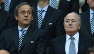 Blatter y Platini en un evento de la FIFA