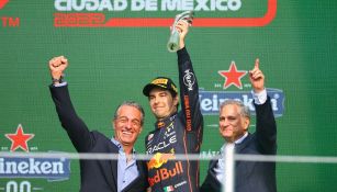 Checo Pérez tras su podio en el GP de México
