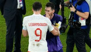 Lewandowski y Messi en Qatar