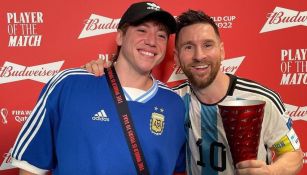 Paulo Londra y Lionel Messi en Qatar 2022