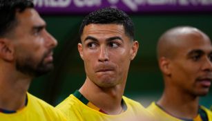 Cristiano Ronaldo en la banca de Portugal vs Suiza