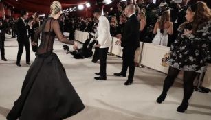 Lady Gaga al darse cuenta del accidente con el fotógrafo