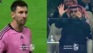 ¡Un 'six' y a dormir! La épica reacción de Turki Sheikh al cambio de Lionel Messi ante Al-Nassr