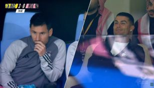 Messi vs Cristiano Ronaldo: CR7, captado disfrutando del 'baile' del Al-Nassr sobre el Inter de Miami