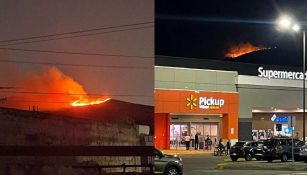 Comparan imágenes del incendio en la Sierra de Guadalupe con la erupción de un volcán