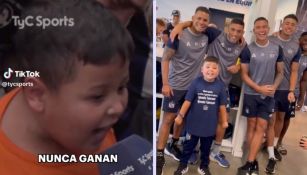 "Nosotros si ganamos": Jugadores de Talleres de Córdoba recibieron al niño del video viral
