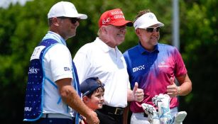 Trump estuvo de visita en en el LIV Golf