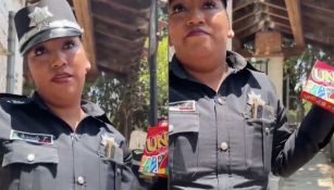 Policías de Toluca intentan detener a jóvenes por jugar 'UNO' en la vía pública