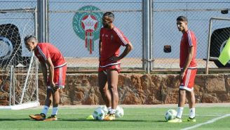 Selección de Marruecos, durante un entrenamiento