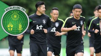 Jugadores de Corea durante un entrenamiento