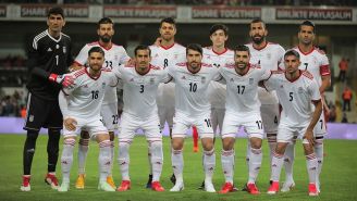 Foto oficial de la Selección de Irán en un duelo amistoso