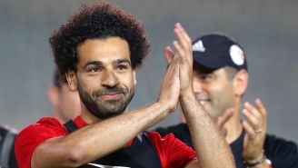 Salah, en entrenamiento con Egipto