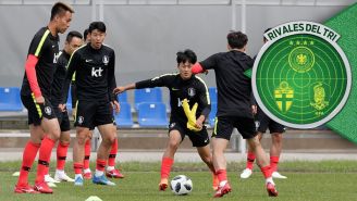 Corea del Sur en una sesión de entrenamiento 