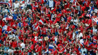 Afición de Panamá celebra en Rusia 2018