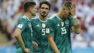 Jugadores de Alemania se lamentan tras quedar eliminados del Mundial