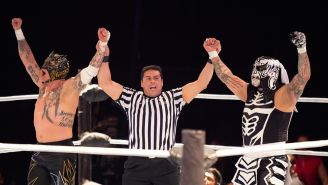 Los Lucha Brothers festejan su triunfo en Gladiators