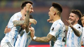 Argentina en festejo de gol