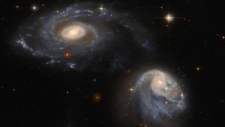 Telescopio Hubble detecta la interacción entre dos galaxias