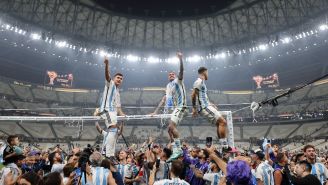 Qatar 2022: Jugadores de Argentina se llevan las redes de la portería tras ser campeones