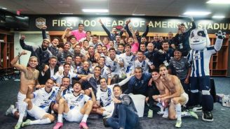 Monterrey en su festejo por el pase a la Semifinal 