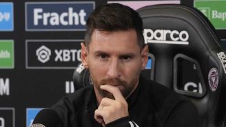 Emmanuel Gigliotti presume trofeo de Leagues Cup y 'reta' a Leo Messi