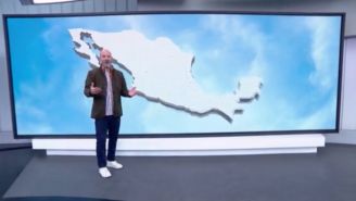 Luis García sorprende a sus seguidores dando el pronóstico del clima en un noticiero