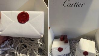 Rogelio publicó en sus redes sociales que consiguió los aretes de Cartier por solo 237 pesos cada uno