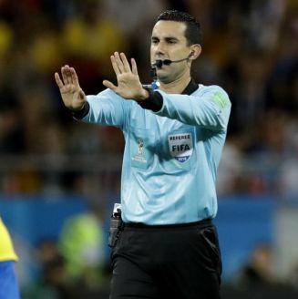 César Arturo Ramos, en el juego entre Brasil y Suiza en Rusia 2018