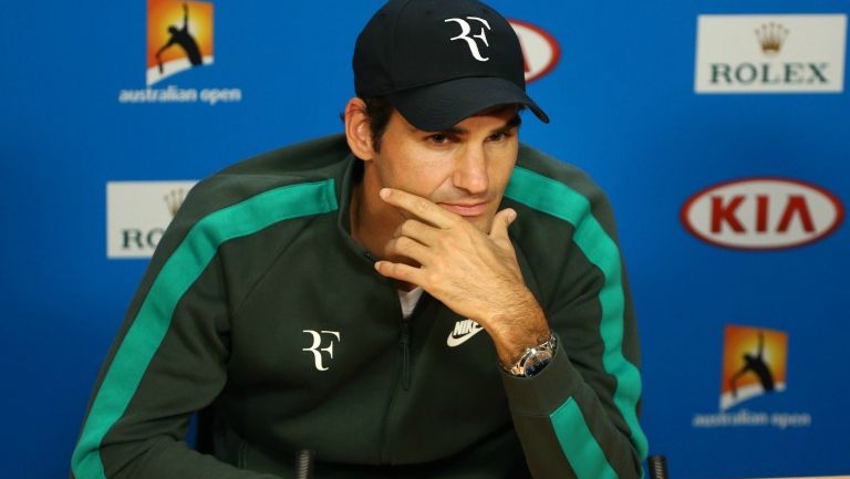 Roger Federer, en conferencia de prensa
