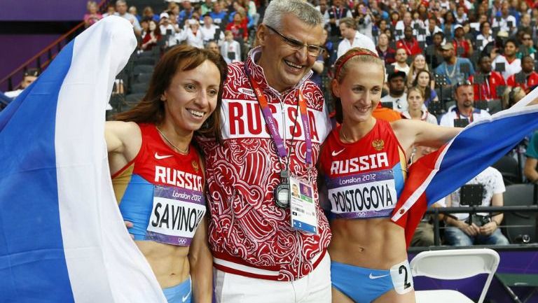 Mariya Savinova y Ekaterina Poistogova, medallistas en Londres 2012