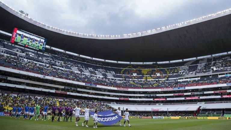 Así recibe el Estadio Azteca el duelo entre América contra Tigres