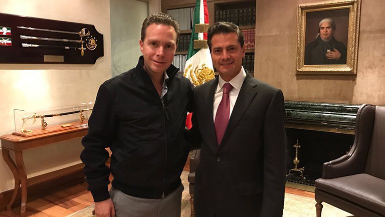 Manuel Velasco con Enrique Peña Nieto