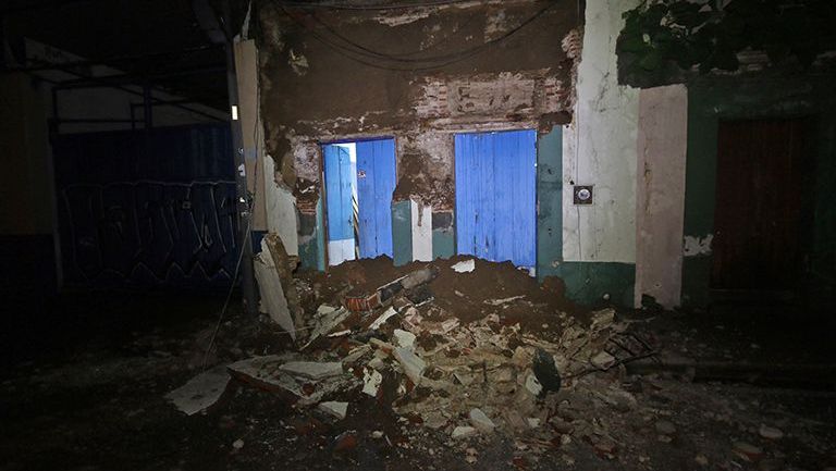 Vivienda queda destruida tras sismo
