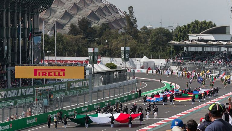 El AHR, durante el Gran Premio de México 2016