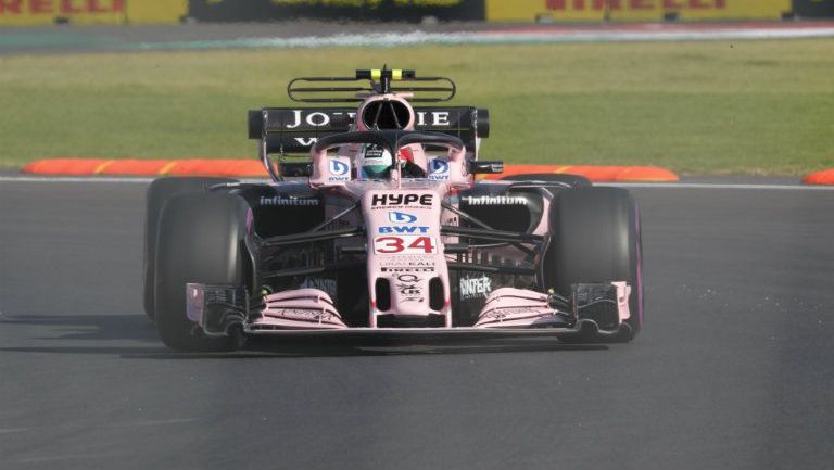 Monoplanza de Esteban Ocon, piloto de Force India