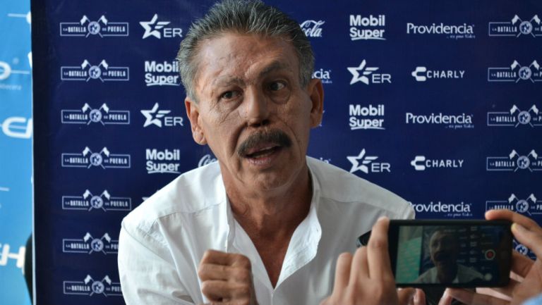 Larios, durante el día de medios previo al juego de la J17 de la Liga MX en el Cuauhtémoc