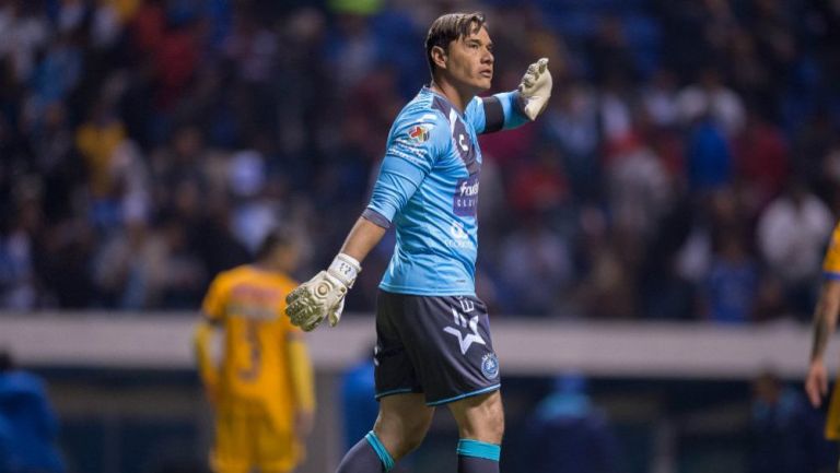 Moisés Muñoz, en el juego entre Puebla y Tigres del C2018