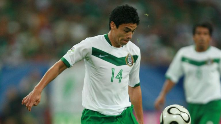 Gonzalo Pineda, en el juego de Portugal vs México en Alemania 2006