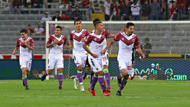 Jugadores de Veracruz celebran un gol en el C2018