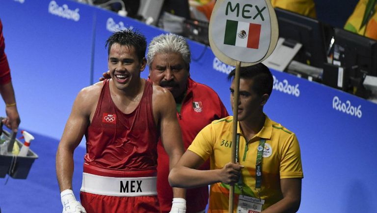 Misael Rodríguez previo a un combate en Río 2016