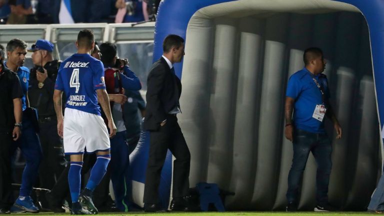 Caixinha abandona el Estadio Azul tras empate frente a Puebla