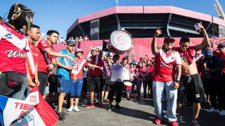 Seguidores del Veracruz previo al juego contra América