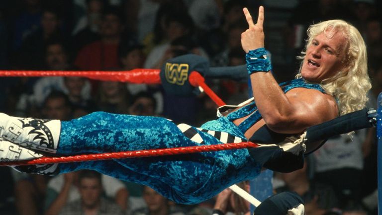 Jeff Jarrett previo a una lucha en la WWE