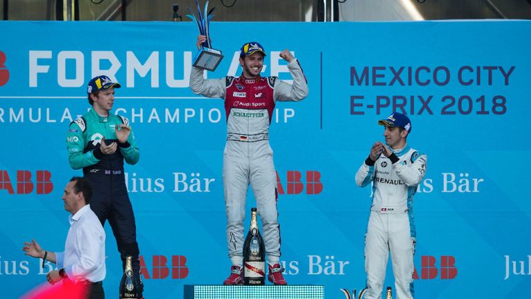 Daniel Abt, en lo más alto del podio del Mexico City E-Prix