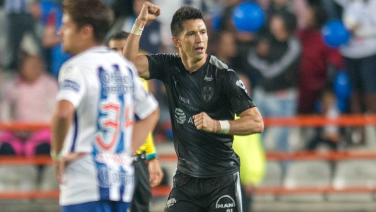 Molina celebra su gol frente a Tuzos