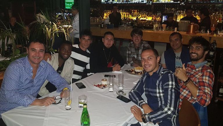 Mauro Formica celebra su cumpleaños con sus compañeros