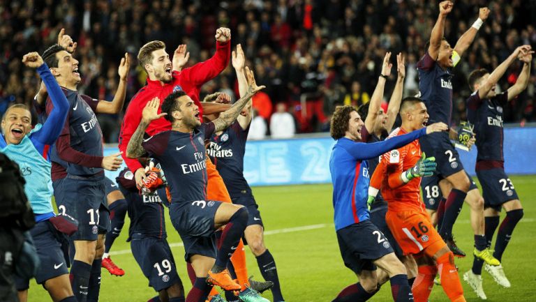 PSG celebra haberse convertido en Campeón de la Ligue 1 